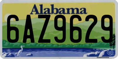 AL license plate 6AZ9629
