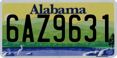 AL license plate 6AZ9631