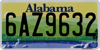 AL license plate 6AZ9632