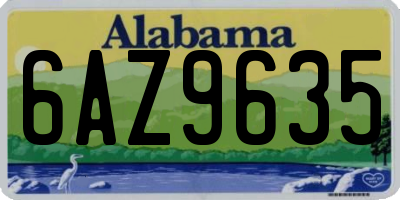 AL license plate 6AZ9635