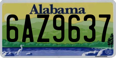 AL license plate 6AZ9637