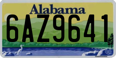 AL license plate 6AZ9641