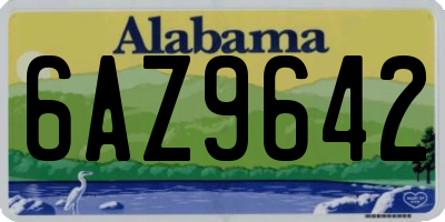 AL license plate 6AZ9642