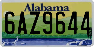 AL license plate 6AZ9644