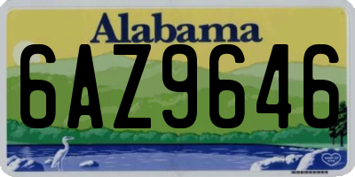 AL license plate 6AZ9646