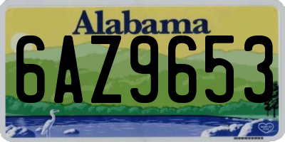 AL license plate 6AZ9653