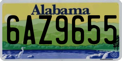 AL license plate 6AZ9655