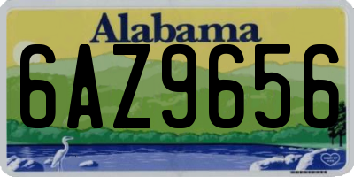 AL license plate 6AZ9656