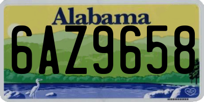 AL license plate 6AZ9658