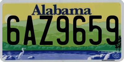 AL license plate 6AZ9659