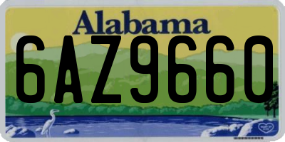AL license plate 6AZ9660