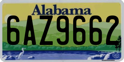 AL license plate 6AZ9662