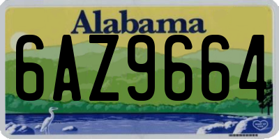 AL license plate 6AZ9664