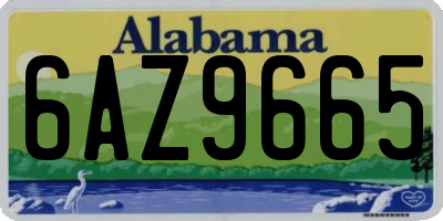 AL license plate 6AZ9665