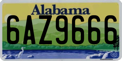 AL license plate 6AZ9666