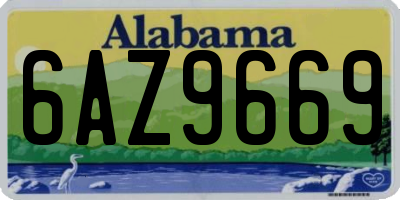 AL license plate 6AZ9669