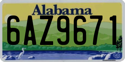 AL license plate 6AZ9671