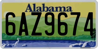 AL license plate 6AZ9674