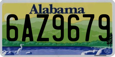 AL license plate 6AZ9679