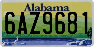 AL license plate 6AZ9681