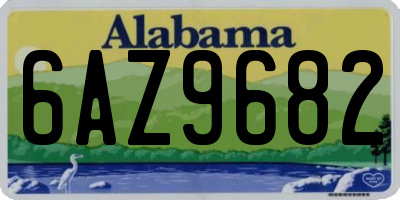 AL license plate 6AZ9682