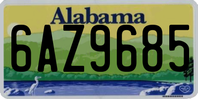 AL license plate 6AZ9685