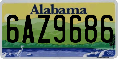 AL license plate 6AZ9686