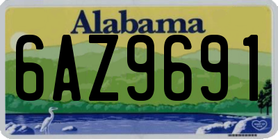 AL license plate 6AZ9691