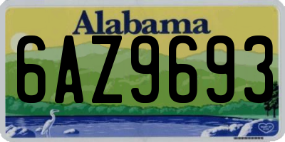 AL license plate 6AZ9693