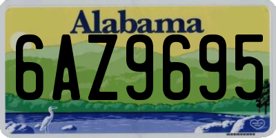 AL license plate 6AZ9695