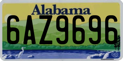AL license plate 6AZ9696