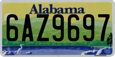 AL license plate 6AZ9697
