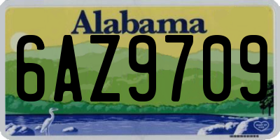AL license plate 6AZ9709