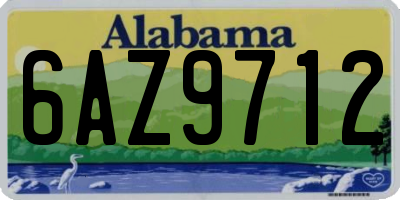 AL license plate 6AZ9712
