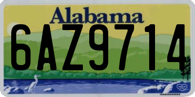 AL license plate 6AZ9714