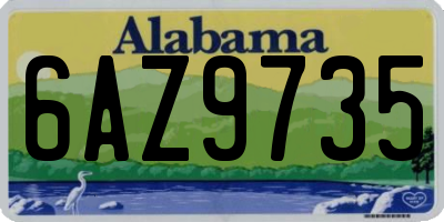 AL license plate 6AZ9735