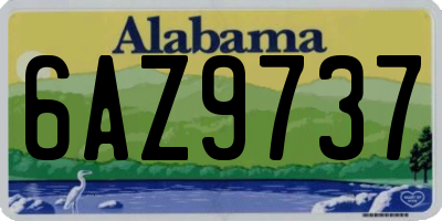 AL license plate 6AZ9737