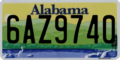 AL license plate 6AZ9740