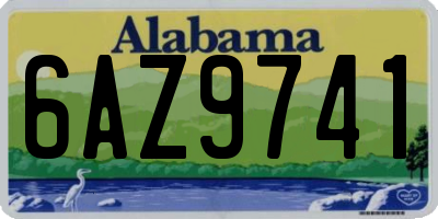AL license plate 6AZ9741