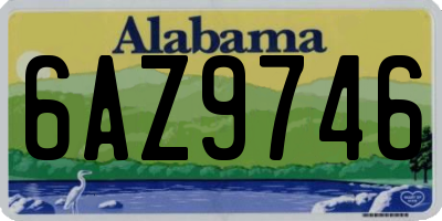 AL license plate 6AZ9746