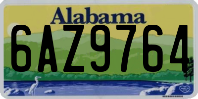 AL license plate 6AZ9764