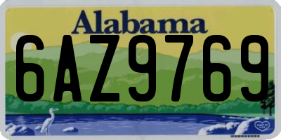 AL license plate 6AZ9769