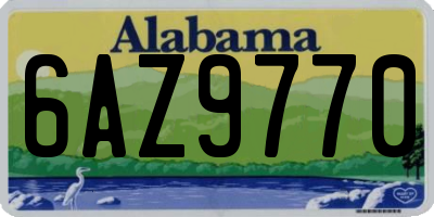 AL license plate 6AZ9770