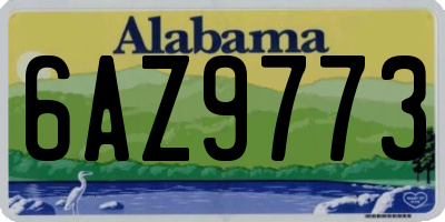 AL license plate 6AZ9773