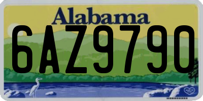 AL license plate 6AZ9790