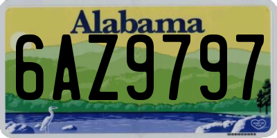 AL license plate 6AZ9797