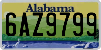 AL license plate 6AZ9799