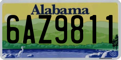 AL license plate 6AZ9811