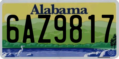 AL license plate 6AZ9817