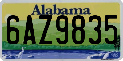 AL license plate 6AZ9835